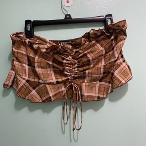 Fashion nova Plaid tube top